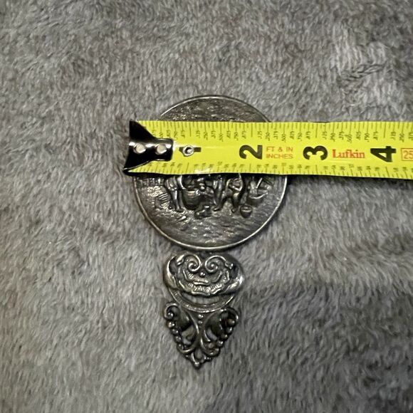 Vintage Denmark Hans Jensen Makeup Purse Mirror Small Hand Mirror 4" - Picture 6 of 7